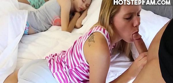  Horny Stepbrother WAKING STEPSISTERS To Fuck Them And Record Sex